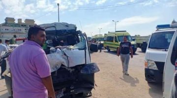 بينهم جثث مجهولة .. مصرع وإصابة أكثر من 8 أشخاص في حادث طريق الكيلو  11 الصالحية الإسماعيلية